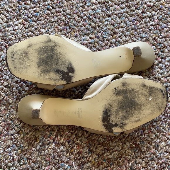 Ann Marino heeled sandals/slides with jewels - Picture 8 of 10